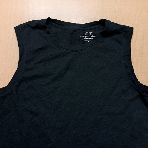 Vineyard Vines Black Surftee Tank Top Size Small - Picture 2 of 8